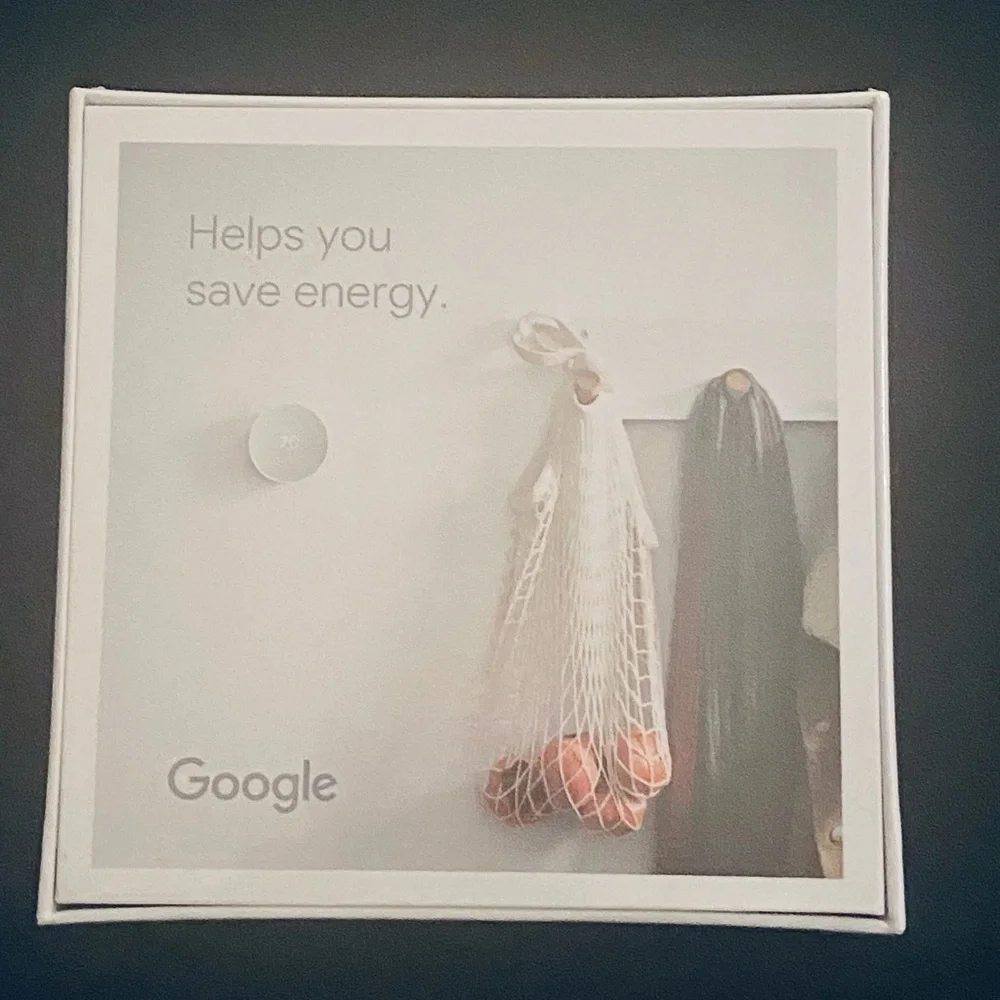 Google Nest Smart Thermostat in Snow NIB - Easy Install - Google Home - New